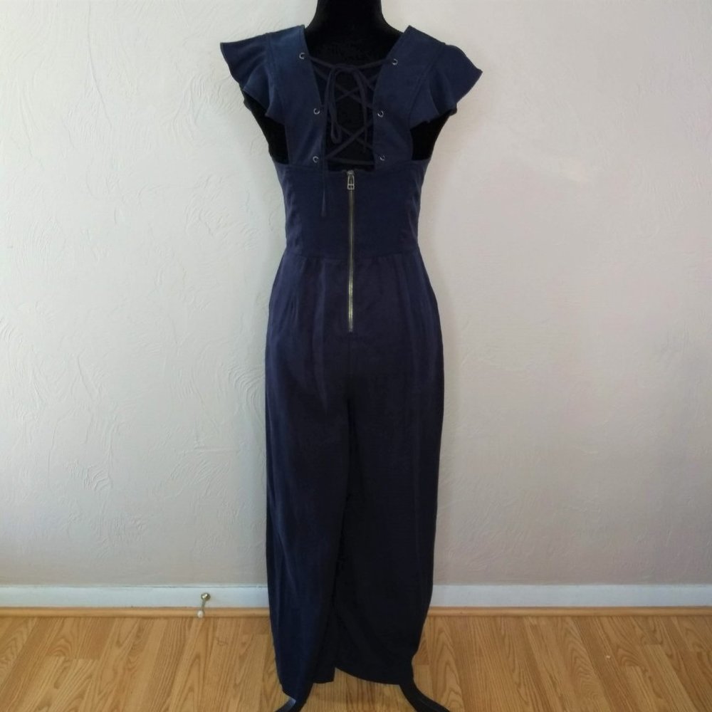 Pam & Gela Ruffled Cap Sleeve Jump Suit - Picture 5 of 10